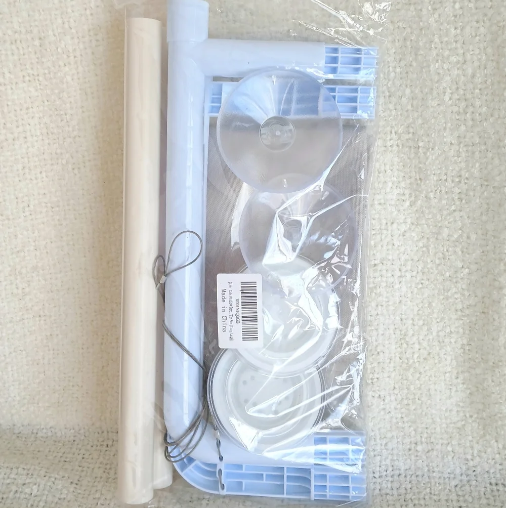Window-Mounted Cat Hammock - White